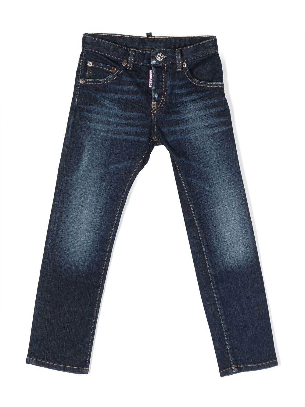 DSQUARED2 STRAIGHT-LEG WASHED JEANS