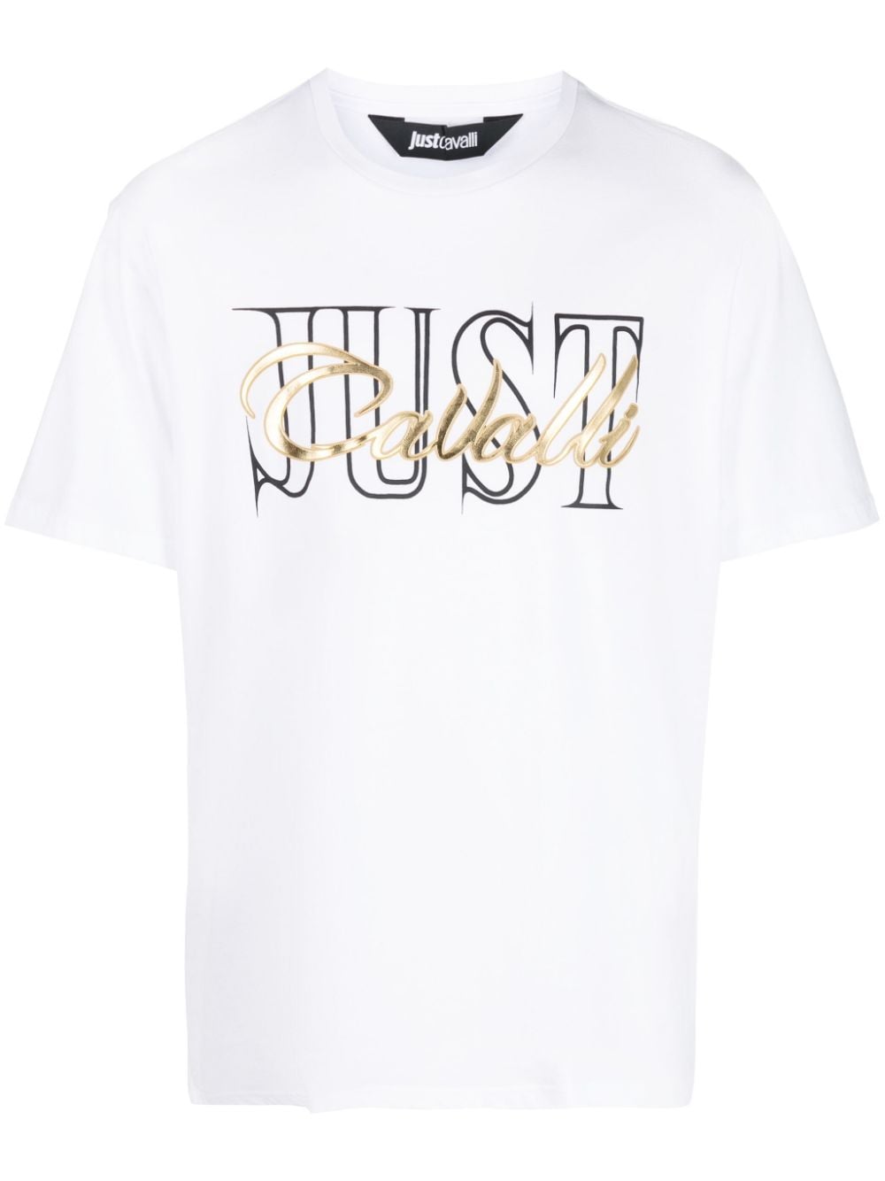 Just Cavalli Logo-print Cotton T-shirt In Weiss