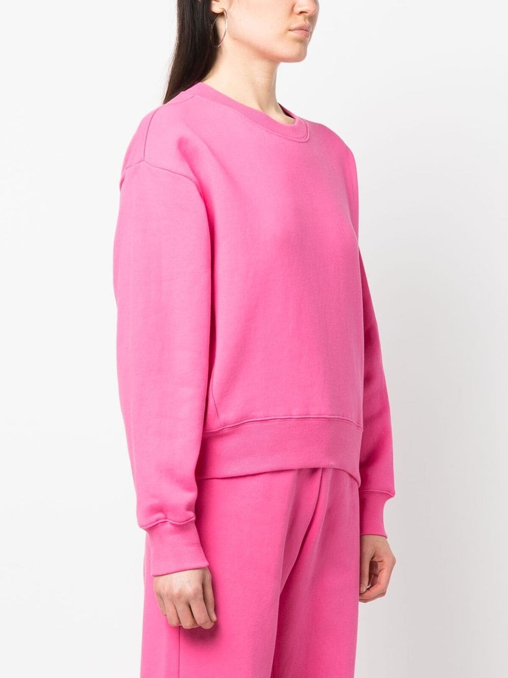 Shop Ksubi Crew-neck Cotton Sweatshirt In Pink