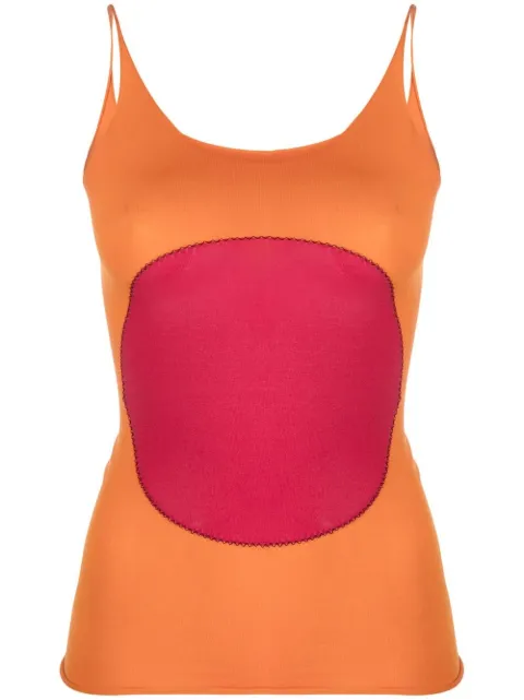 Marni - contrast-patch cami top