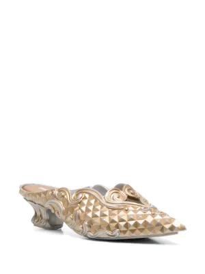 yproject melissa ゴールド ミュール ドレッシー 箱付き メリッサ melissa MELISSA COURT SHOE + Y.PROJECT AD （SILVER