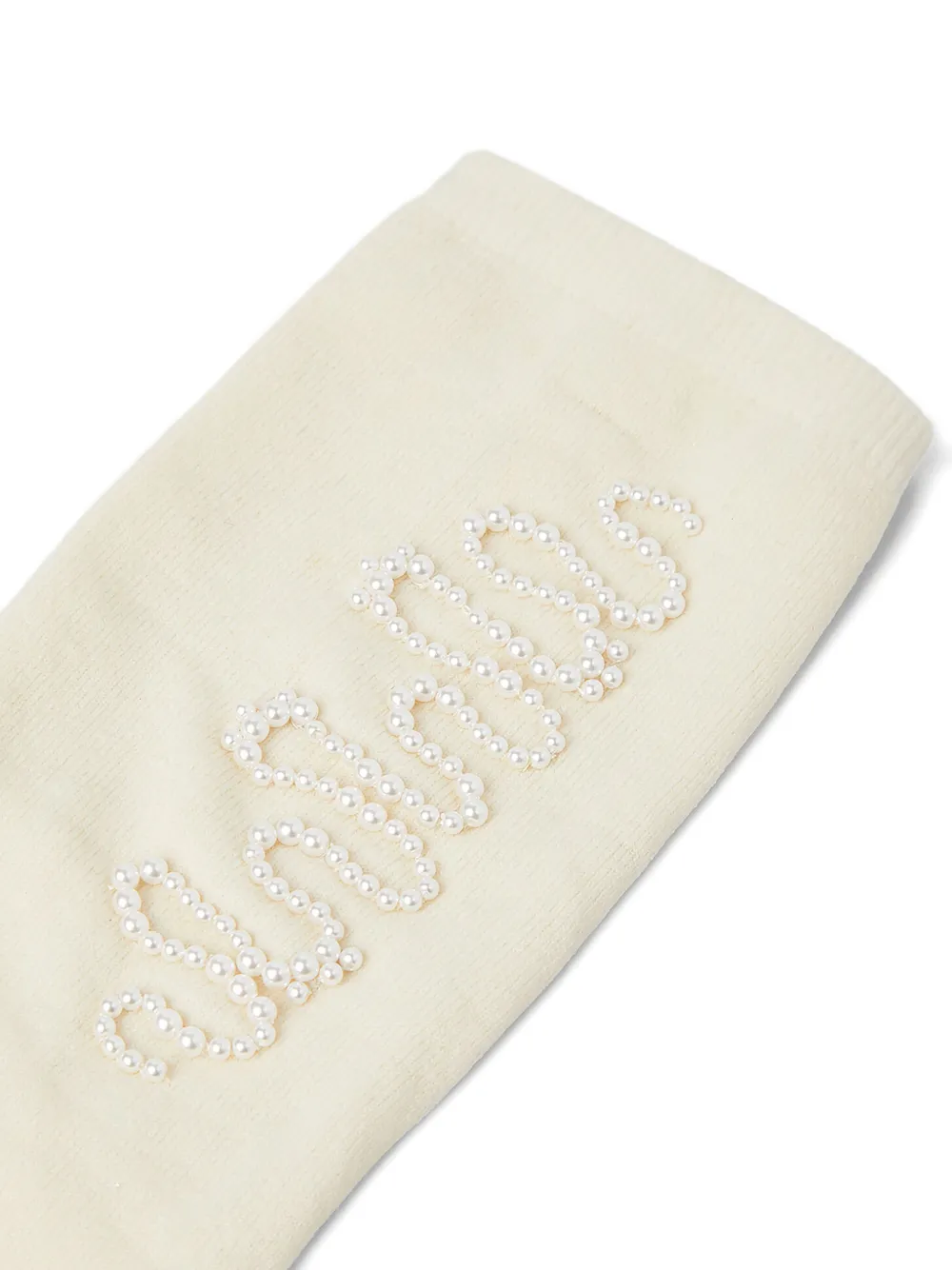 Simone Rocha Sokken met pareldetail Beige
