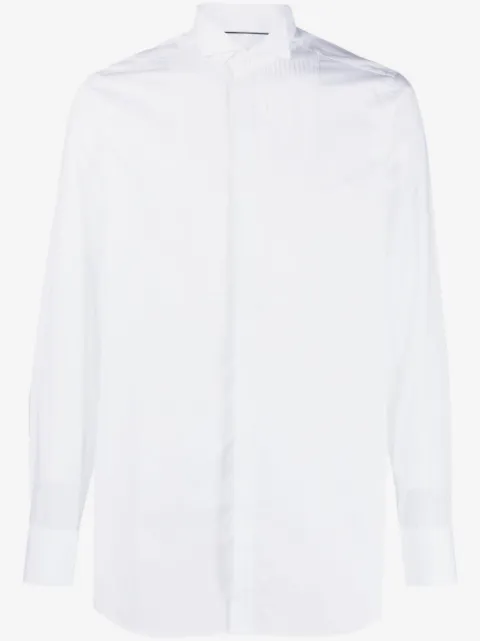 Tintoria Mattei pleat-detail cotton shirt