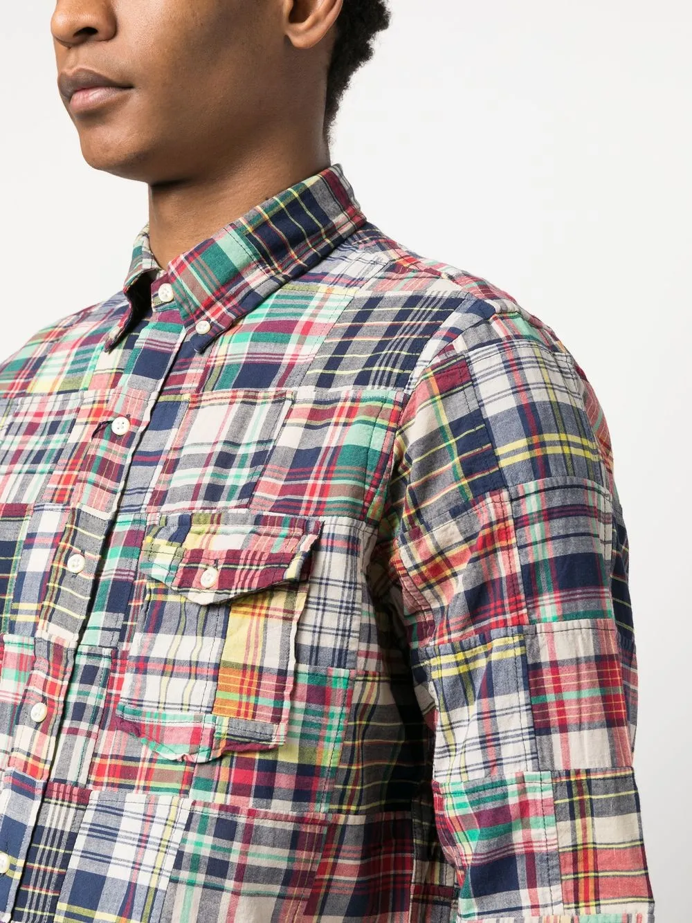 Polo Ralph Lauren Patchwork buttondown Shirt Farfetch