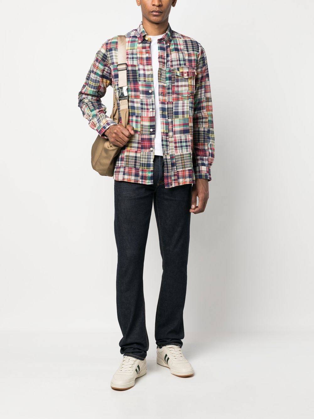 CHAPS Ralph Lauren patchwork print shirt