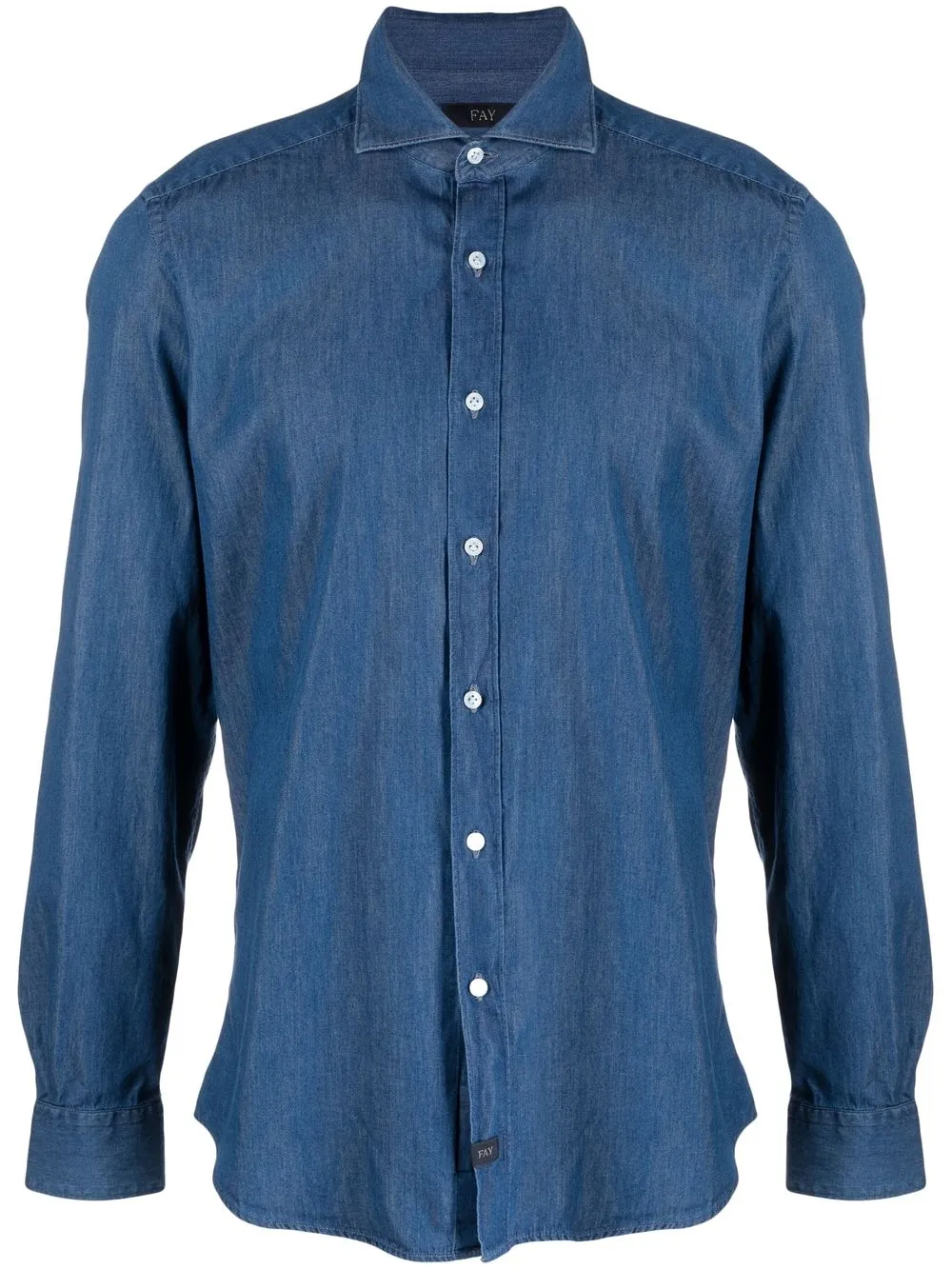 Fay Schmales Jeanshemd | Blau | Image 1