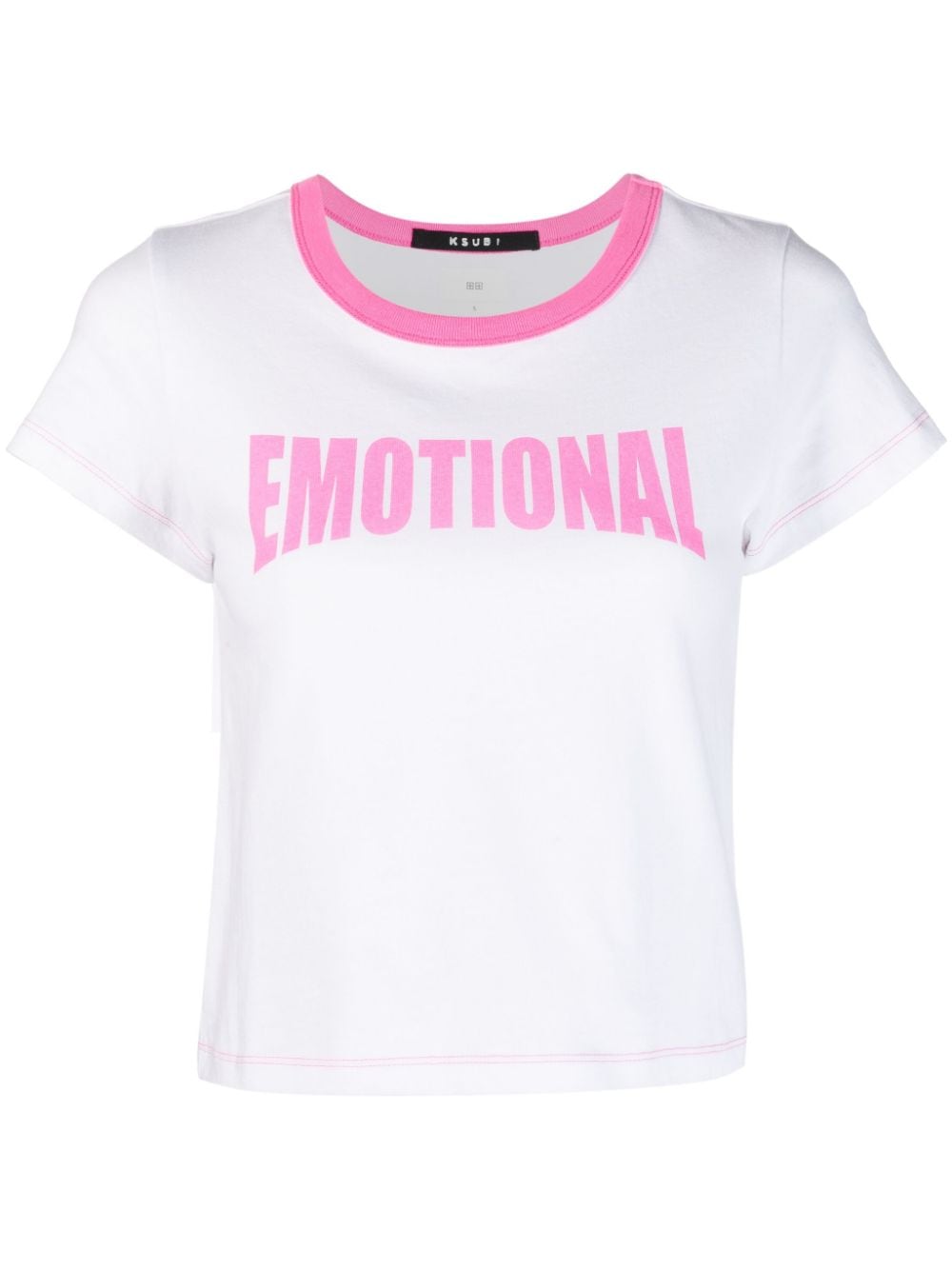 emotional-print T-shirt