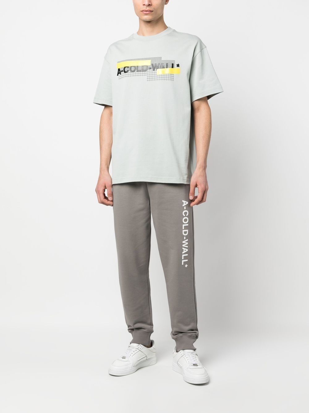 Shop A-cold-wall* Essential Logo-print Track Pants In Grau