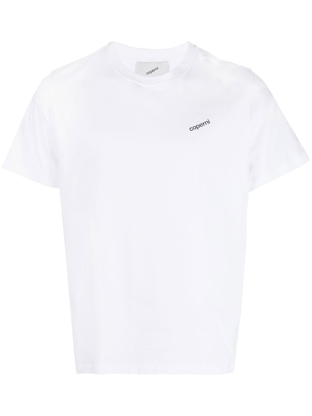 Shop Coperni Logo-print Cotton T-shirt In White