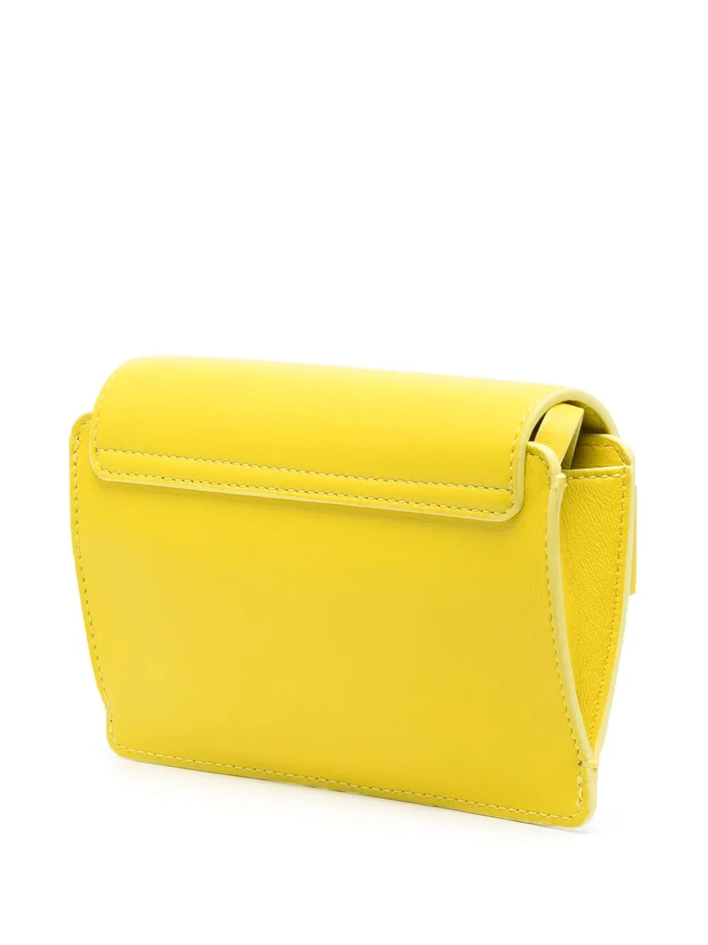 Chloé Mony Whipstitched Clutch Bag In Gelb