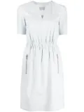 Drome elasticated short sleeved dress - Blue