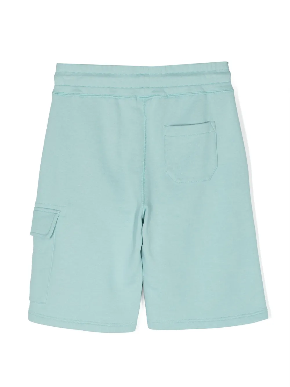 C.P. Company Lens-detail cotton track shorts - Blauw