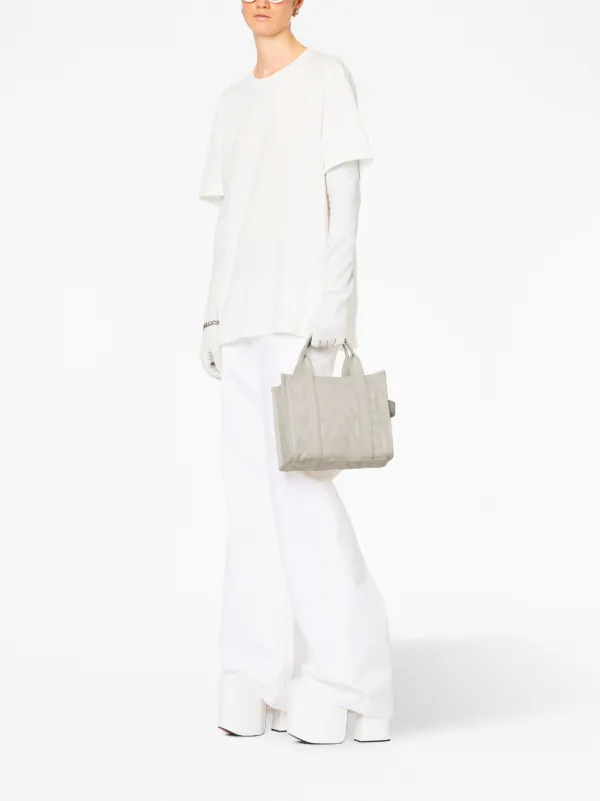 Marc Jacobs The Outline Monogram Small Tote Bag | White | FARFETCH