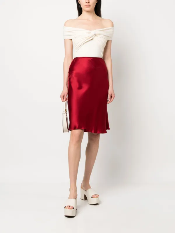 Christian Dior Pre-Owned 1990s バイアスカット スカート | レッド