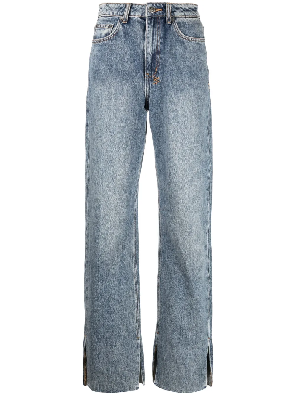Ksubi Playback Haven Straight-leg Jeans In Blue