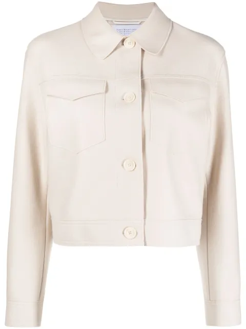 Harris Wharf London virgin wool cropped jacket