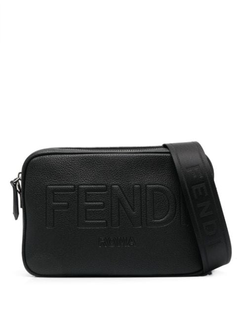 FENDI embossed-logo shoulder bag