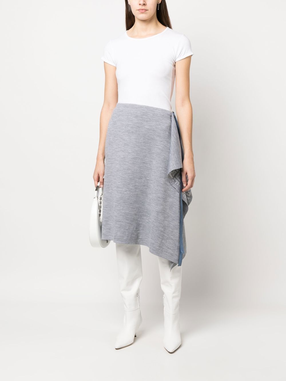 FENDI Asymmetrische rok - Grijs