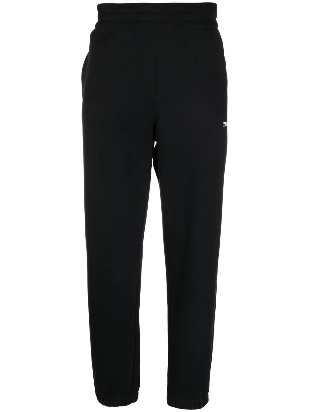 ZEGNA ELASTICATED-WAIST COTTON TRACK PANTS