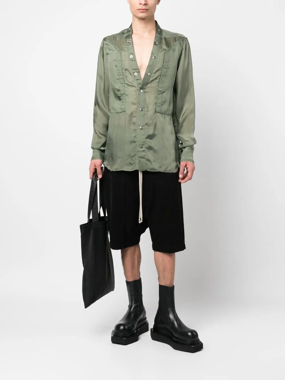 Rick Owens Katoenen overhemd - Groen