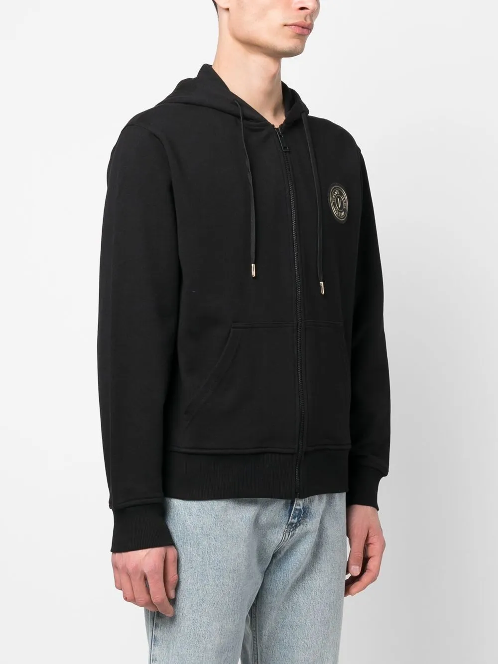 Versace Jeans Couture logo-print cotton hoodie Men