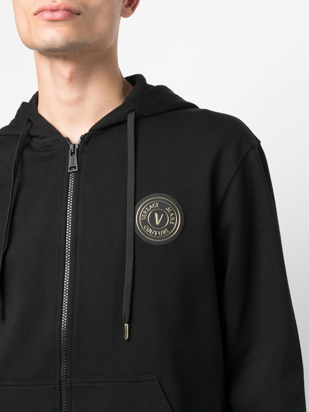 Versace Jeans Couture logo-print cotton hoodie Men