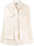 TOTEME pocket-detail organic cotton jacket - Neutrals