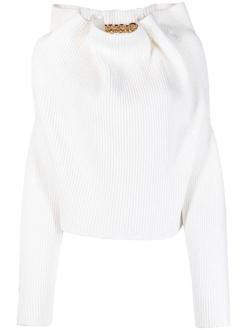 white crop top sweater