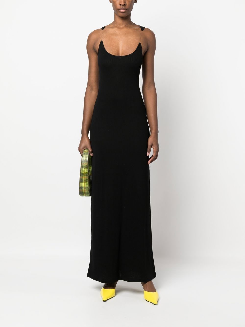 Y/Project transparent-straps Knitted Dress - Farfetch