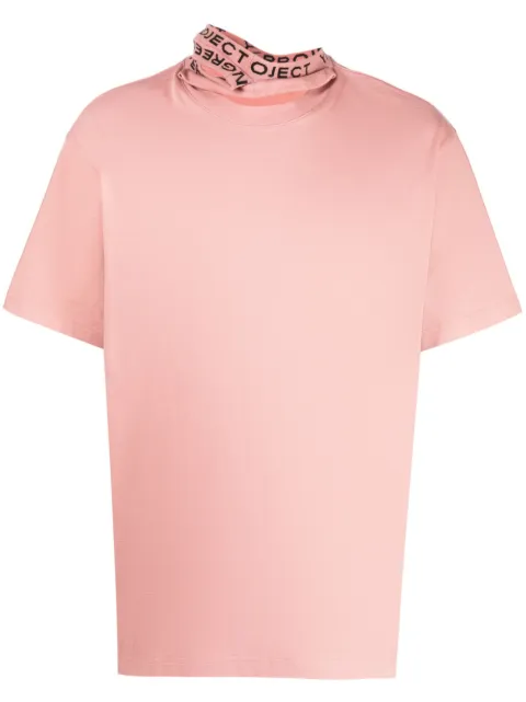 Y/Project logo-tape cut-out T-shirt