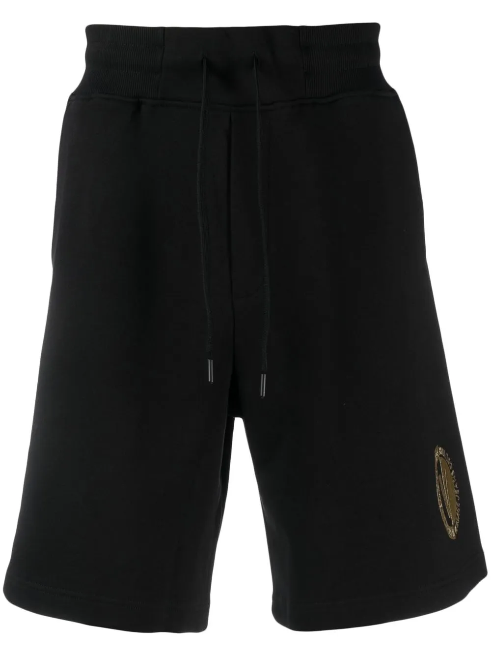 VERSACE JEANS COUTURE HIGH-WAIST COTTON BERMUDA