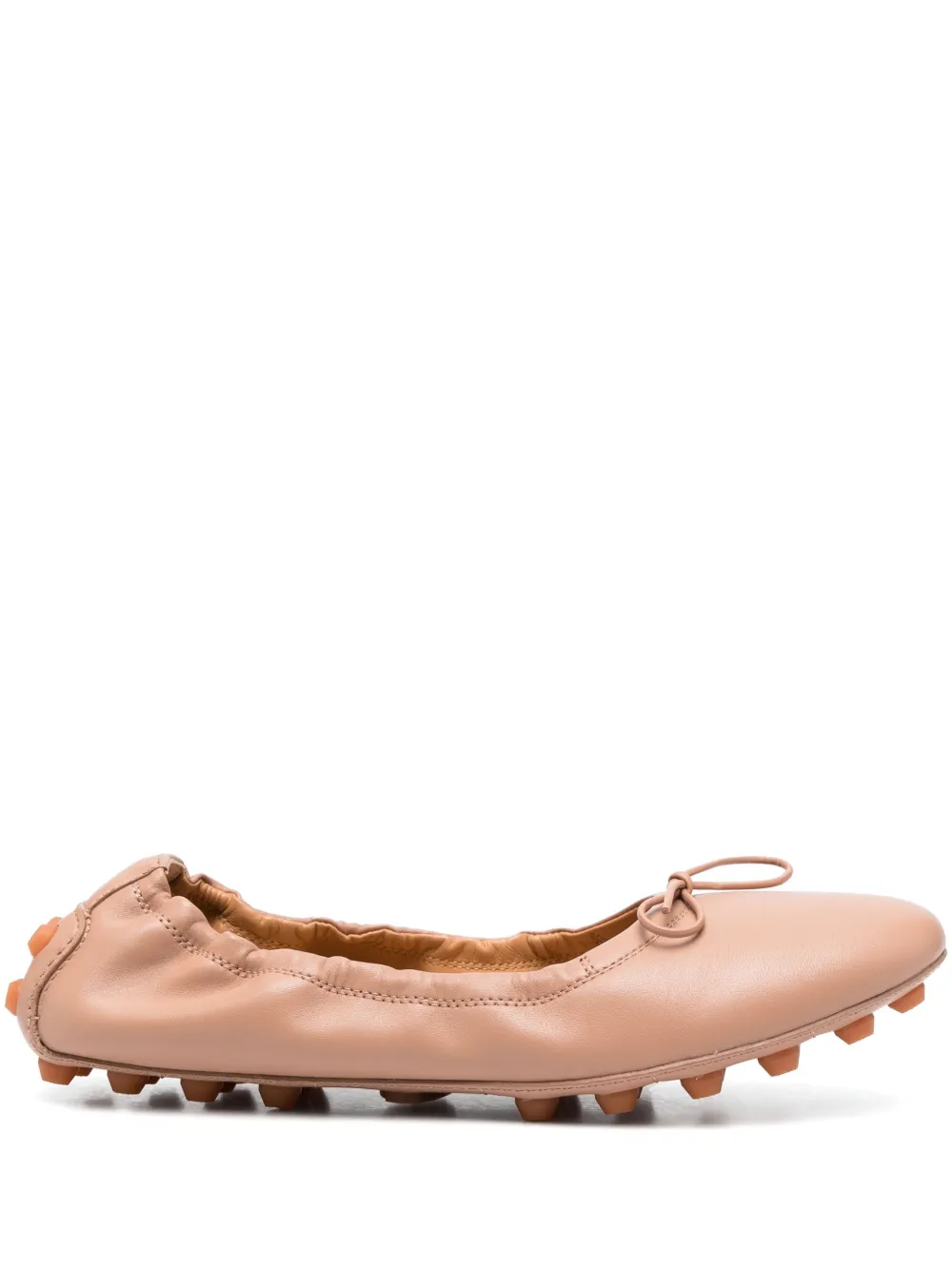 Tod's Beige Gommino Ballerina Shoes In Neutrals