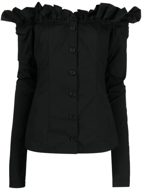 Philosophy Di Lorenzo Serafini off-shoulder long-sleeve blouse