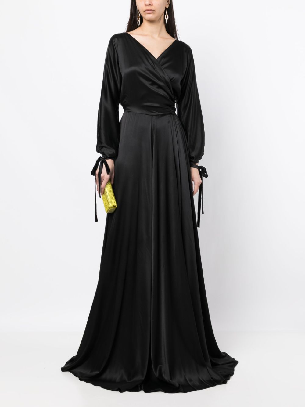 Rhea Costa Flared jurk - Zwart