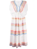 lemlem Bekah plunging V-neck dress - White