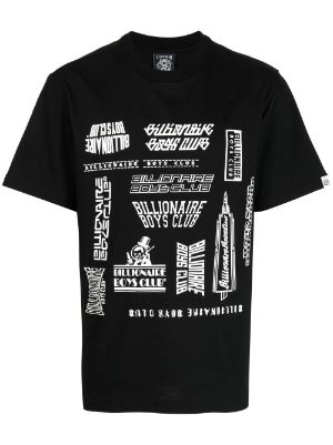Billionaire Boys Club Clothing Men T-Shirt BB Bundles Screen Printed Short  Sleeve Crew Neck Tee Black