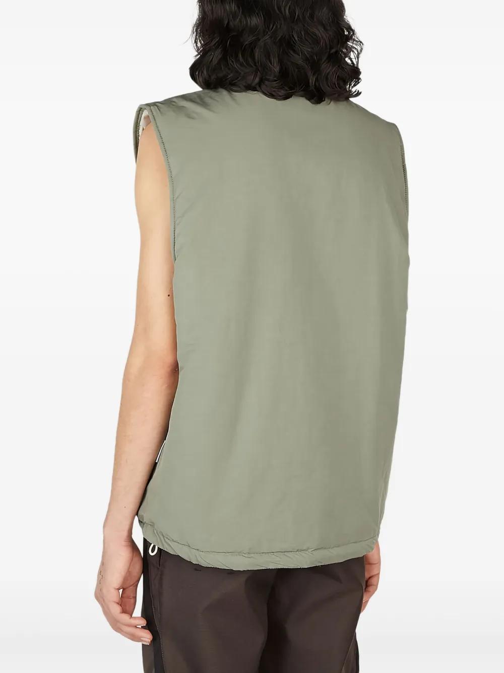 Saintwoods Khaki Insulated Vest In Green