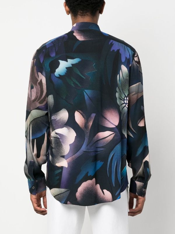 Paul Smith abstract-print short-sleeved Shirt - Farfetch