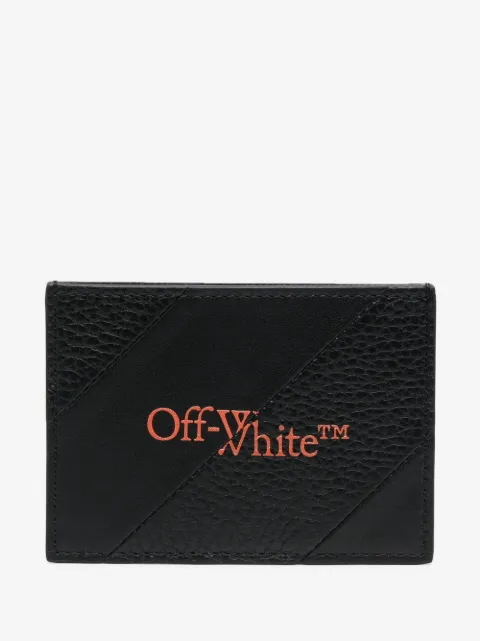 Off-White tarjetero con logo estampado