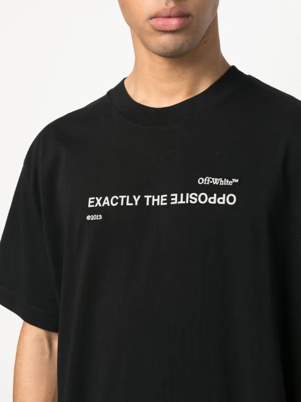 Off-White slogan-print short-sleeve T-shirt - Farfetch