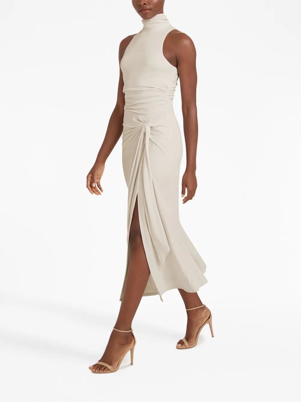 Cinq A Sept Mini-jurk met halternek - Beige