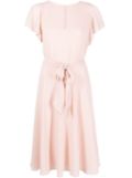 Lauren Ralph Lauren belted midi dress - Pink