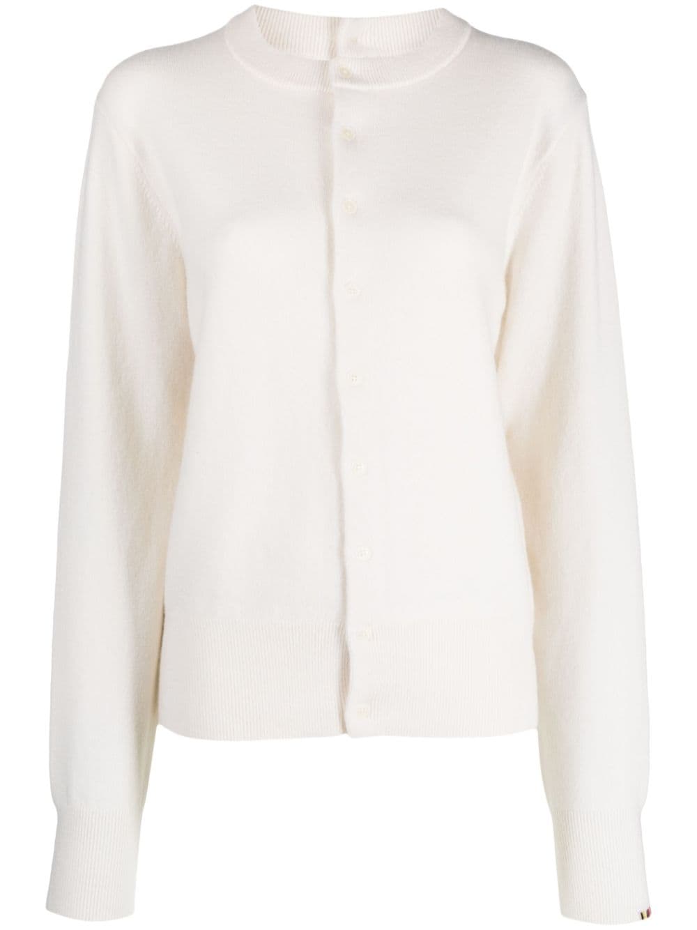 Extreme Cashmere Buttoned-up Knitted Cardigan In White