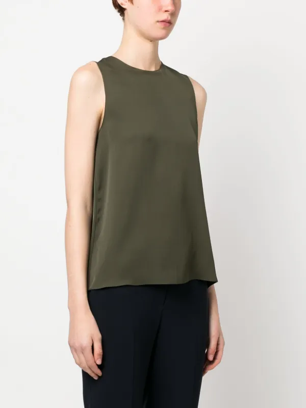Theory Sleeveless Silk Blouse - Farfetch