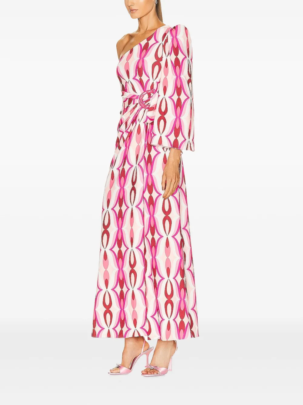 PatBO one-shoulder patterned maxi dress | Evening Dresses | Image 2