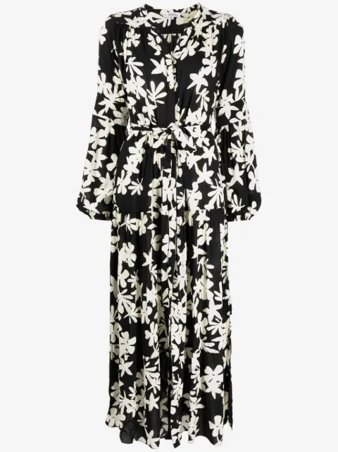 lemlem floral-print peasant dress
