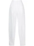 Alberta Ferretti cut out-detail high-waisted trousers - White
