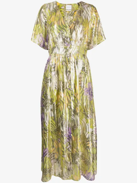 Hayley Menzies Kleid mit Metallic-Print