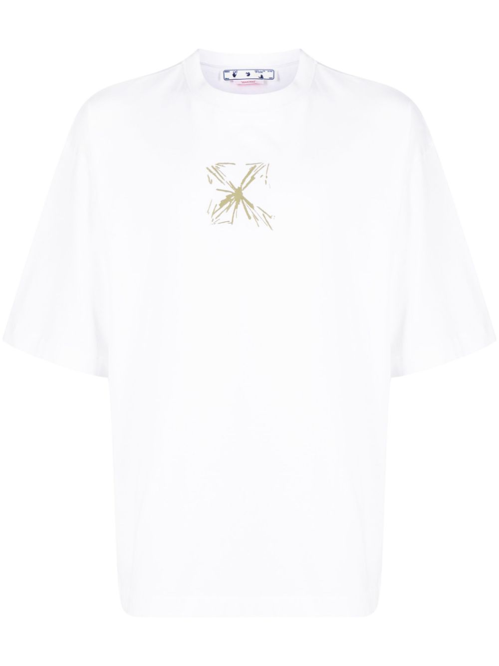 Off-White Splash-print short-sleeve T-shirt - Farfetch