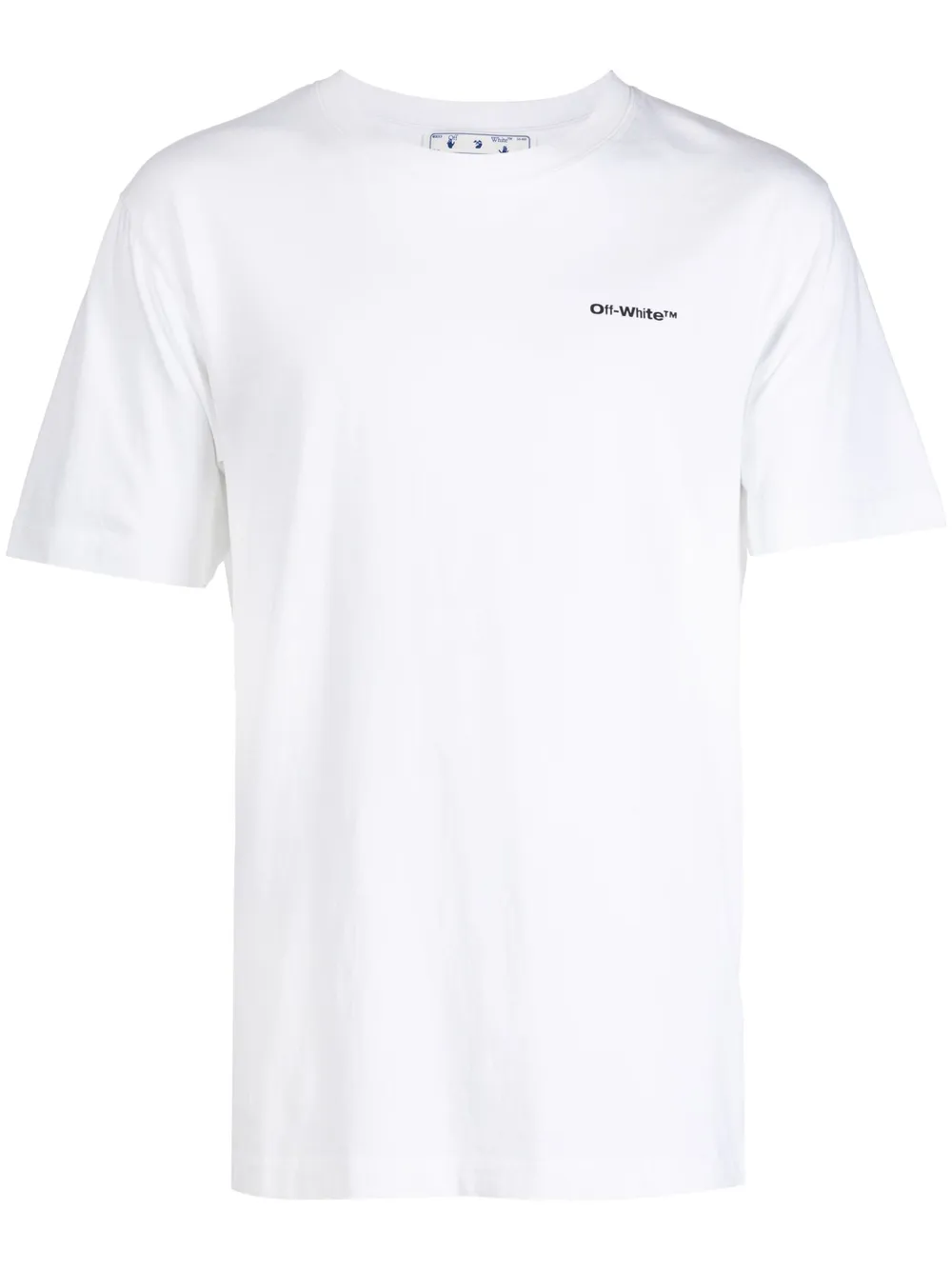 Off-white Back Arrow Printing Round Neck Short Sleeve White In White